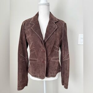 Wilson’s Leather Maxima Collection Women’s Chocolate Brown Suede Jacket Size M